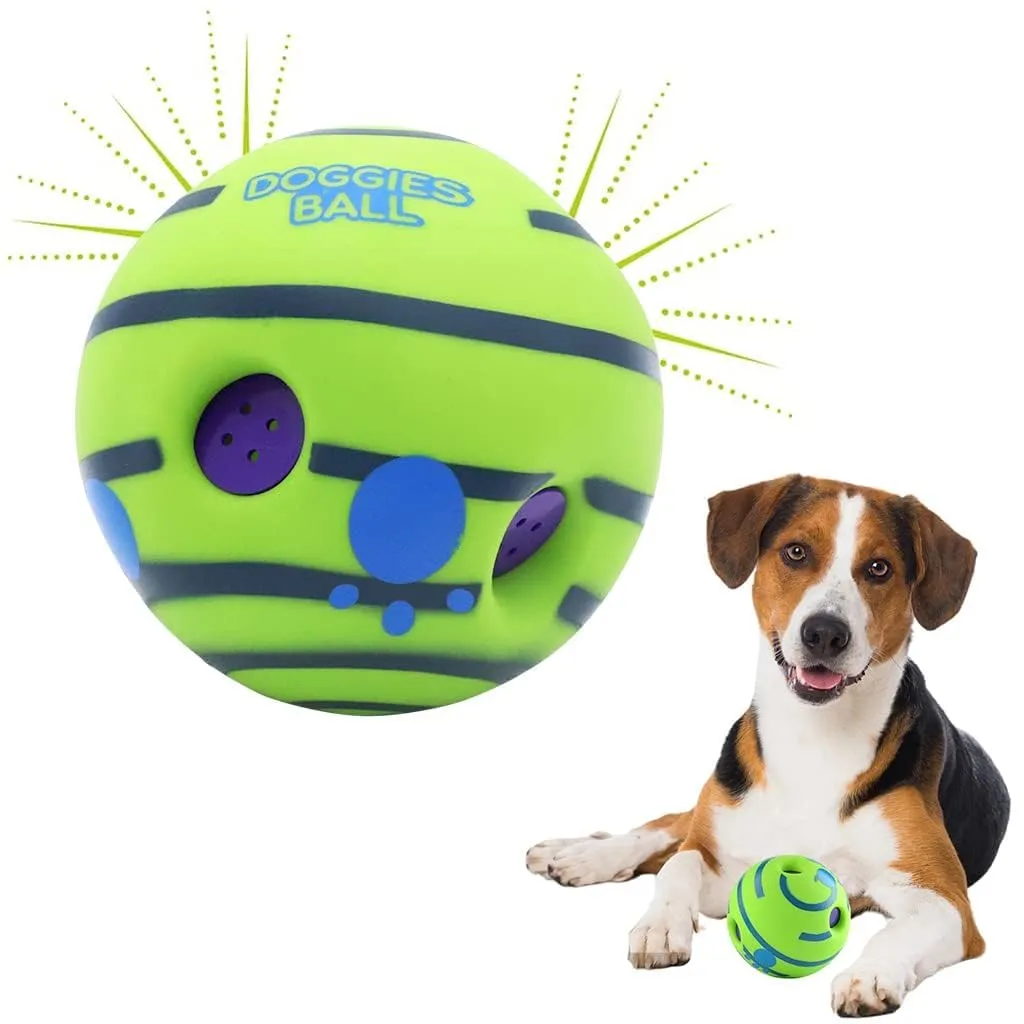 Pawzo Interactive Doggie Treat Ball – Durable Pet Toy for Chewing, Fetch & Mental Stimulation