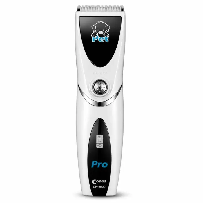 Pawzo Codos Pro Pet Grooming Clipper – Low Noise Rechargeable Dog & Cat Hair Trimmer with Precision Blades
