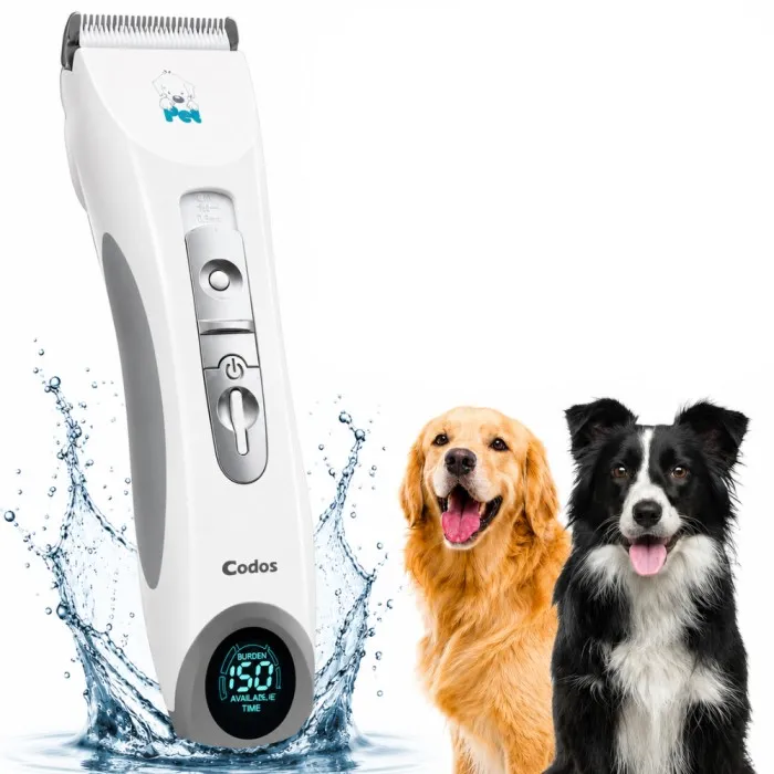 Pawzo Codos Cordless Pet Grooming Clipper with LCD Display