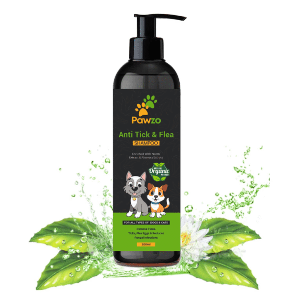 Pawzo Dog Tick & Flea Shampoo - Image 2