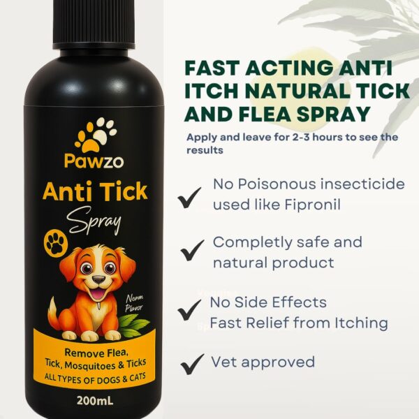 Pawzo Anti-Tick Spray for Dogs & Cats - Image 5