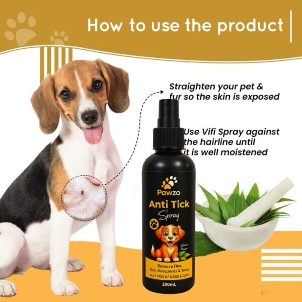 Pawzo Anti-Tick Spray for Dogs & Cats - Image 7