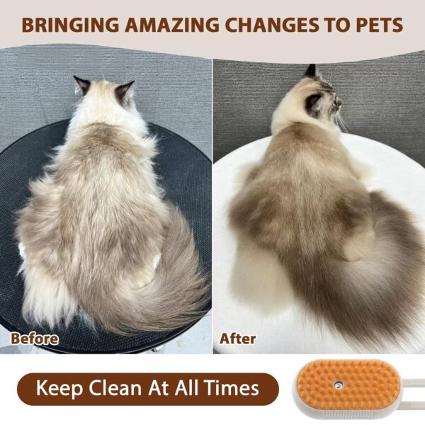 4 in 1 Dog & Cat Steam Brush for Shedding - Image 6