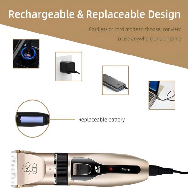 echargeable Dog Trimmer Cat Trimmer Machine - Image 3