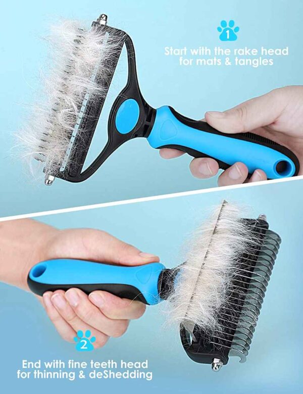 Dog Brush Dogs Comb, 2 in 1 - Image 2