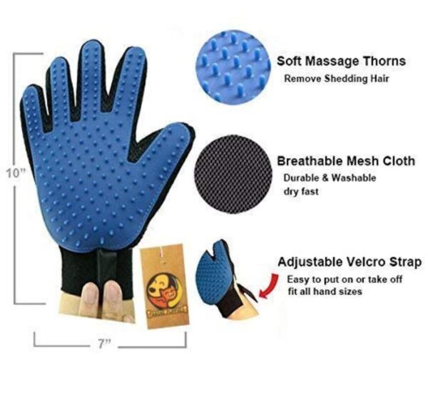 Deshedding Brush Gloves for Dogs and Cats - Image 8