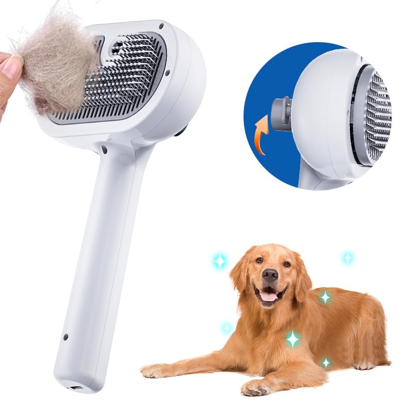 Steamy Anti‑Static Self‑Cleaning Pet Brush - Image 10