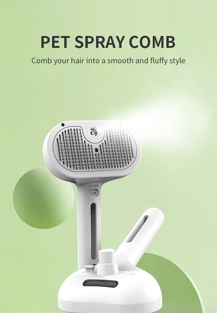 Steamy Anti‑Static Self‑Cleaning Pet Brush - Image 8