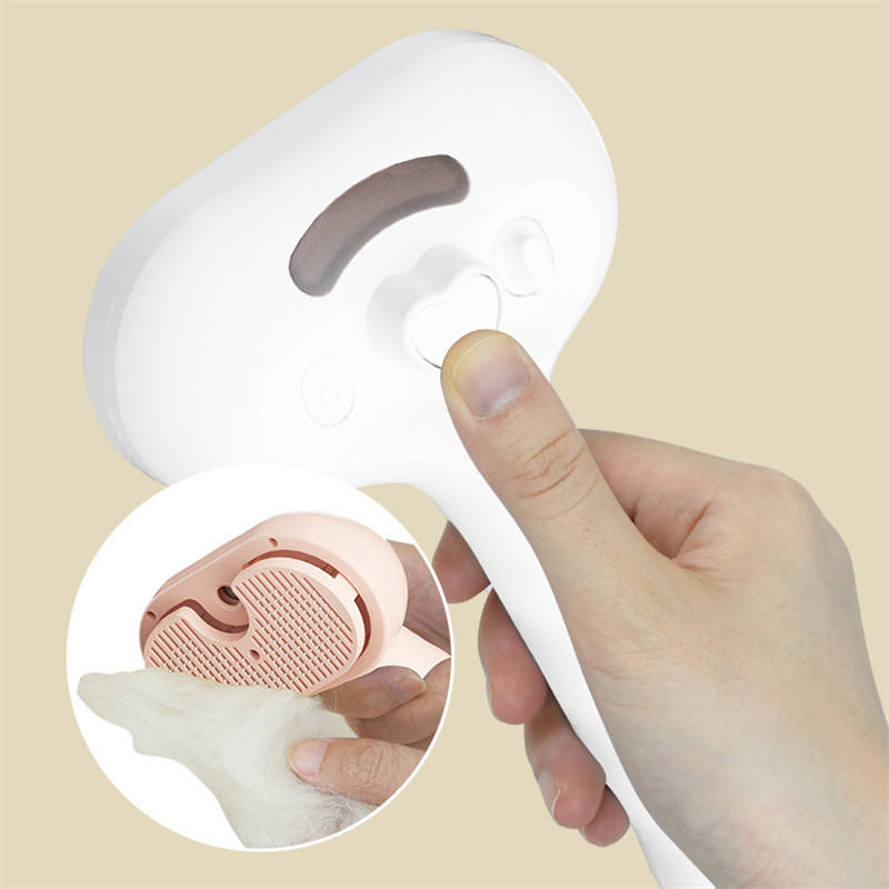 Steamy Anti‑Static Self‑Cleaning Pet Brush - Image 3