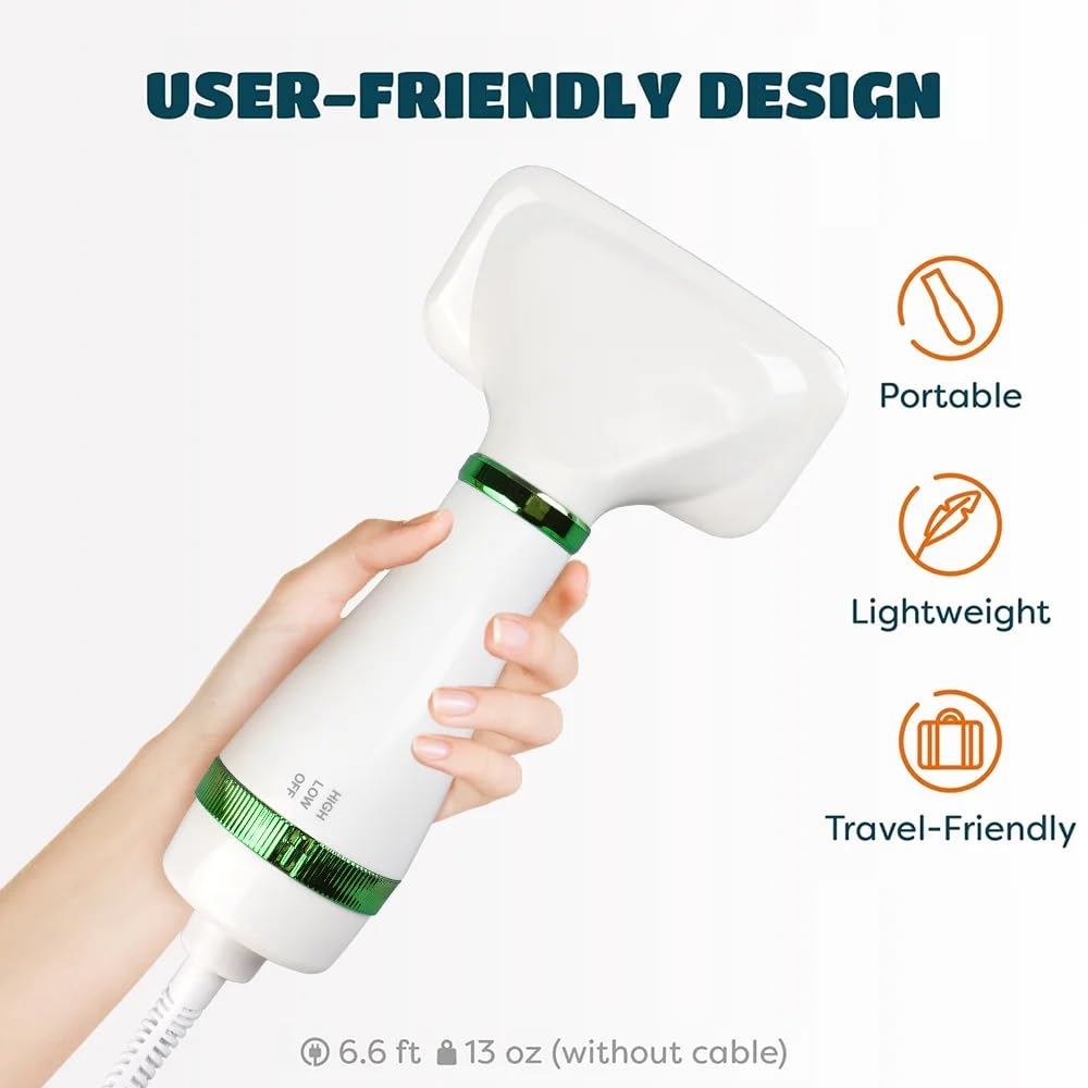 Pawzo™ Pet Grooming Brush with Drying Feature – 2-in-1 Dog & Cat Hair Dryer with Slicker Brush | Adjustable Heat | Tangle-Free Detangling & Loose Fur Removal - Image 3