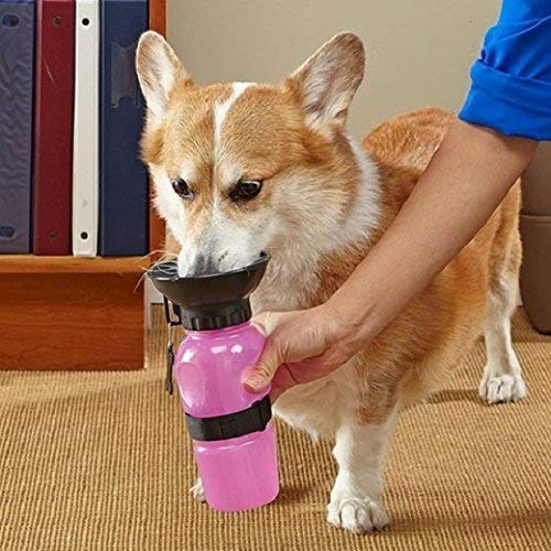 Pawzo Plastic Puppies Dog Water Bottle,Leak Proof Portable Puppy Water Dispenser Drinking Feeder (Multicolor) - Image 6