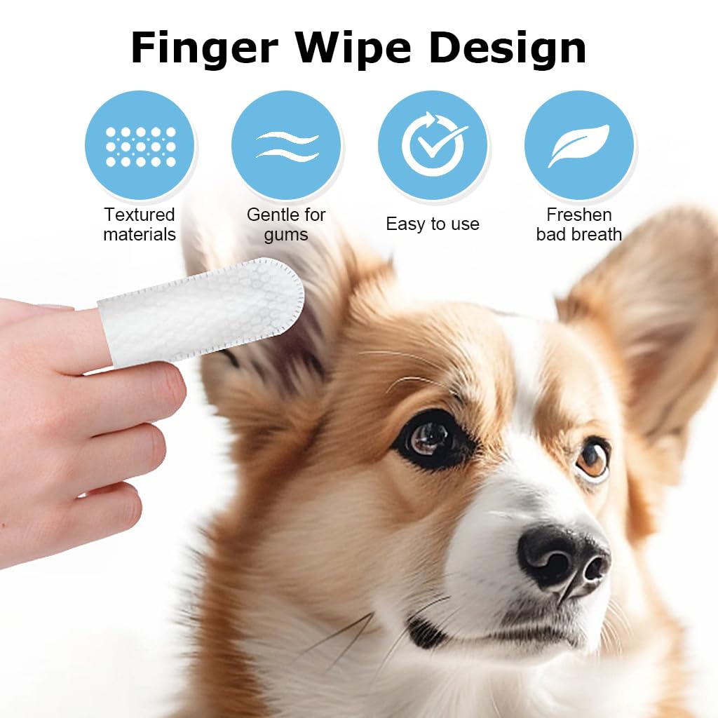 Pawzo Pet Ear Cleaner Finger Wipes – 50pcs | Removes Earwax, Dirt & Mites | Safe for Dogs & Cats - Image 4