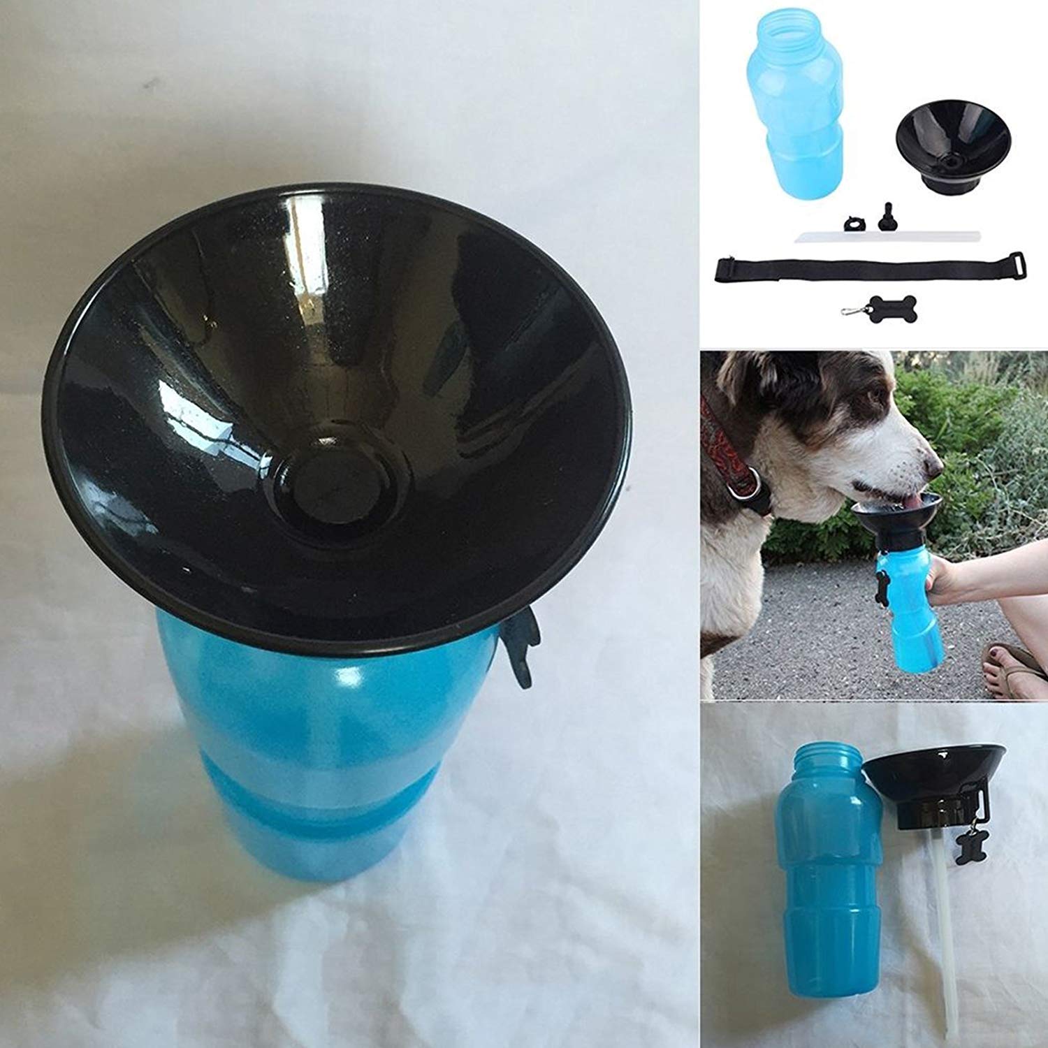 Pawzo Plastic Puppies Dog Water Bottle,Leak Proof Portable Puppy Water Dispenser Drinking Feeder (Multicolor) - Image 3