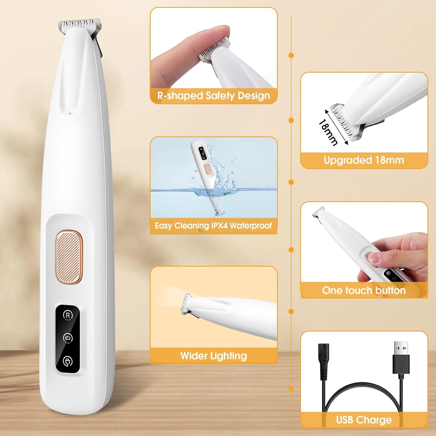 Pawzo pet paw trimmer, Dog Paw Trimmer, Dog Paw Hair Trimmer - Image 3