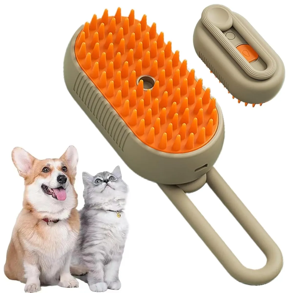 Pawzo Tick Protection Combo – Anti Tick Spray (200ml) + Grooming Steam Brush | Remove Ticks, Fleas & Dirt - Image 2