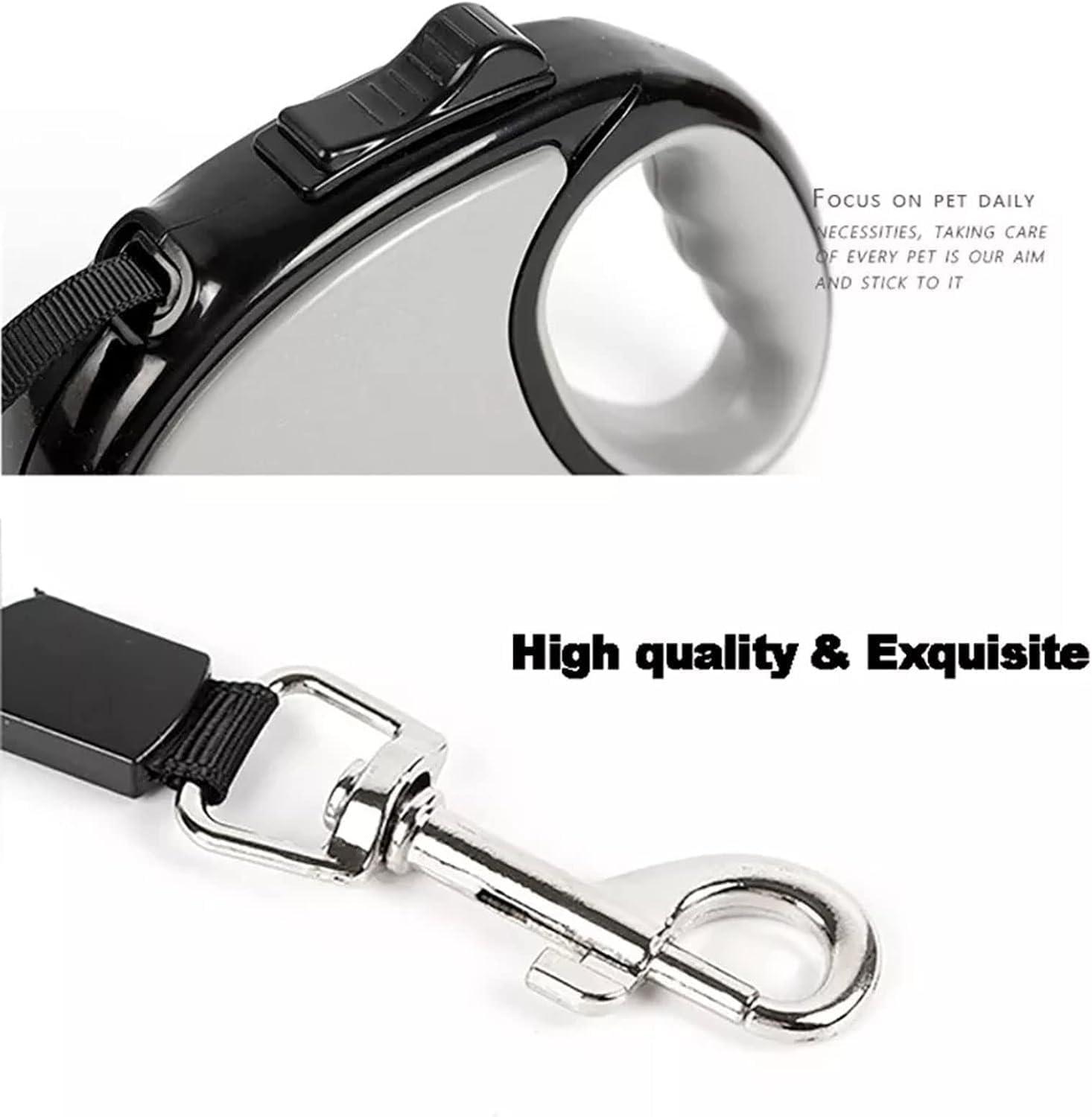 Pawzo Retractable Dog Leash with Brake & Lock System – Heavy-Duty, Tangle-Free Lead for Small & Medium Dogs, Soft Anti-Slip Handle (5 Meter Length, Multiple Colors) - Image 5